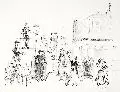 Karl von Appen, Arrangements-Skizze zu Bertold Brechts 'Tage der Commune, 1972, Offset-Lithographie