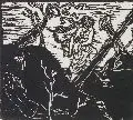Heinrich Ehmsen, Entwurf für ein Exlibris, 1910, Linolschnitt