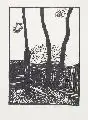 Gerhard Marcks, Drei Bäume, 1970, Holzschnitt