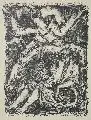 Ronald Paris, In den finsteren Zeiten ..., 1965, Tuschlithographie