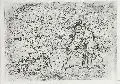 Max Slevogt, Ringkampf, 1922, Radierung