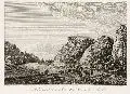 Johann Adolph Darnstedt, Ansicht der Granitfelsen nach der Brück zu, von der Buschmühle, Um 1830, Radierung nach einer Zeichnung von J.Ch