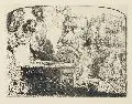 Rembrandt Harmenszoon van Rijn, Christus und Frau am Brunnen, 1934, Radierung