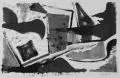 Erhard Hippold, Expressive Landschaft, 1956, Monotypie