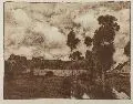 Franz Xaver Hoch, Eifeldorf, 1903, Farblithographie
