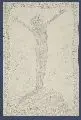 Fidus, Entwurf für 'Lichtgebet', 1922, Bleistiftzeichnung