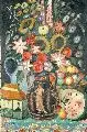 Josef Goller, Stilleben mit Blumenvase und Früchten, Um 1910, Öl auf Leinwand