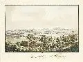 Ludwig Richter, Schmeckwitz bei Camenz, 1820, Aquarellierte Radierung aus "70 Mahlerische An- und Aussichten der Umgegend von Dresden"