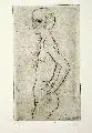 Karl Hofer, Stehende, Vor 1927, Kaltnadelradierung