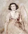 Alfred Knispel, Dame im rosa Kleid, 1931, Öl auf Leinwand