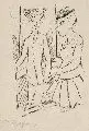 Rudolf Großmann, Älteres Paar, Lithographie