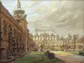 Rudolf Poeschmann, Der Zwinger in Dresden im Vorfrühling, Um 1924, Öl auf Leinwand