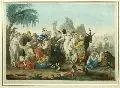 Tschercassische Ware oder: Der Sklavinnenmarkt by Johann Heinrich Ramberg, 1798, Aquarellierte Radierung, offered Sep 2005