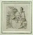 Daniel Nicolaus Chodowiecki, Zwei sitzende Damen am Baume, 1758, Radierung