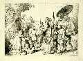 Die Taufe des Eunuchen by gen. Dietricy Christian Wilhelm Ernst Dietrich, 1740, Radierung auf Bütten, offered Sep 2005