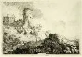 Christian Wilhelm Ernst Dietrich (gen. Dietricy) Felsige Landschaft mit Turm und Kuhhirte" by gen. Dietricy Christian Wilhelm Ernst Dietrich, 1769, Radierung, offered Sep 2005