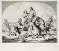 Christian Ernst Stölzel, Die Findung Moses, Um 1835, Kupferstich nach einem Gemälde von A