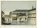 Gotthilf Wilhelm Weise, Ansicht eines Theils der Stadt Dresden von der Seite des Wilsdruffer Thores, Um 1785, Kolorierter Kupferstich