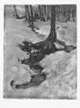 Robert Hahn, Tauwetter, 1921, Aquatinta-Radierung