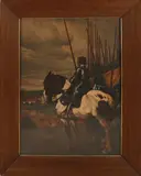 Angelo Jank, Cavalerie met lansen, Lithografie op papier