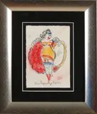 Anton Heyboer, Erotische danseres, Pastel op papier