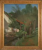 Landschap met boerenhuis by H. Grassmann of Grossmann, Olieverf op linnen, offered Jul 2020