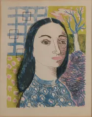 Charles Eyck, Damesportret, Lithografie op papier
