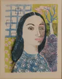 Charles Eyck, Damesportret, Lithografie op papier