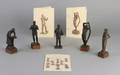 Vijf bronzen figuren, Jan Kip