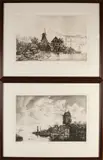 Twee maal ets van Jan van Rijsewijk, Patriciers/Blokmolen, Twee maal ets van Jan van Rijsewijk