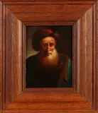 Arabische man met tulband by Ongesigneerd? Arabische man met tulband en baard, Olieverf op paneel, offered Apr 2020