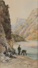 Pierre Comba, Franse soldaten bij bergmeer