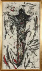 Jan Burssens, Torso, Mixed media op paneel