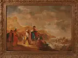 Mogelijk L. Bramer, Bijbels tafereel, Olieverf op paneel