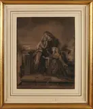 Theodore van Ophuysen, Treurende vrouwen, Gemengde techniek op papier