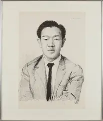 Aat Veldhoen, Indonesische man, Oostindische inkt op papier
