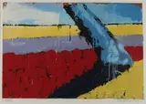 Jan Cremer, Blauwe boom, Lithografie op papier
