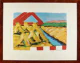 Jan Cremer, Korenveld, 1940, Lithografie op papier