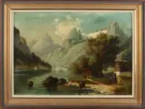 A. Peters, Oostenrijks berglandschap, 1878, Olieverf op linnen