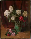 Albertus Gradus Gerritsen, Vaas met bloemen, Olieverf op linnen