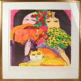 Walasse Ting '89, Springtime is here, Lithografie op papier