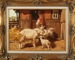Josef Strahn, Jongen met geiten