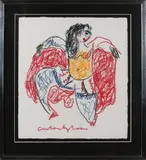 Anton Heyboer, Naakte danseres, Pastel op papier