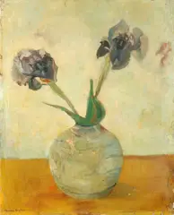 Harry Kuyten, Vaas met bloemen, Olieverf op linnen