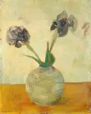 Harry Kuyten, Vaas met bloemen, Olieverf op linnen