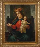 Madonna met kindje Jezus by Onduid. gesig., Olieverf op linnen, offered Oct 2019