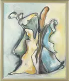 Maya Wildevuur '89, Abstract figuratief, Olieverf op linnen