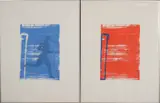 2x Peter v.d. Akker, Lithografieën, Twee lithografieën van Peter v.d
