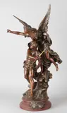 ca. 1900, Via AD Glorian by ca Frans antiek compositie metalen figuur, 1900, offered Oct 2019