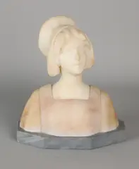 Marmeren buste, J. Aurili, Marmeren dames buste
